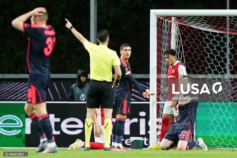 Futebol: Liga Europa - Sporting de Braga vs Nottingham Forest 