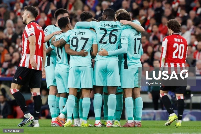 O Sporting apurou-se hoje para os oitavos de final da Liga dos Campeões de futebol, ao vencer o Athletic Bilbau, por 3-2, na última jornada da fase de liga, com um golo de Alisson Santos, aos 90+4 minutos.