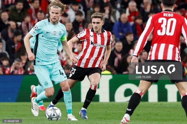 O Sporting apurou-se hoje para os oitavos de final da Liga dos Campeões de futebol, ao vencer o Athletic Bilbau, por 3-2, na última jornada da fase de liga, com um golo de Alisson Santos, aos 90+4 minutos.