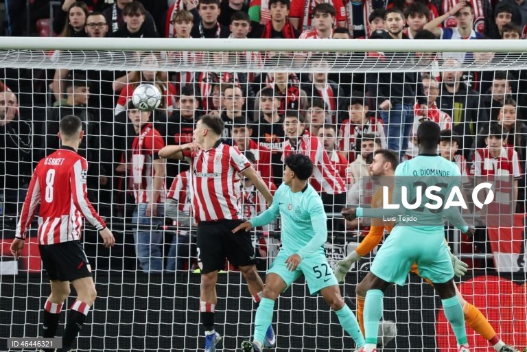 O Sporting apurou-se hoje para os oitavos de final da Liga dos Campeões de futebol, ao vencer o Athletic Bilbau, por 3-2, na última jornada da fase de liga, com um golo de Alisson Santos, aos 90+4 minutos.