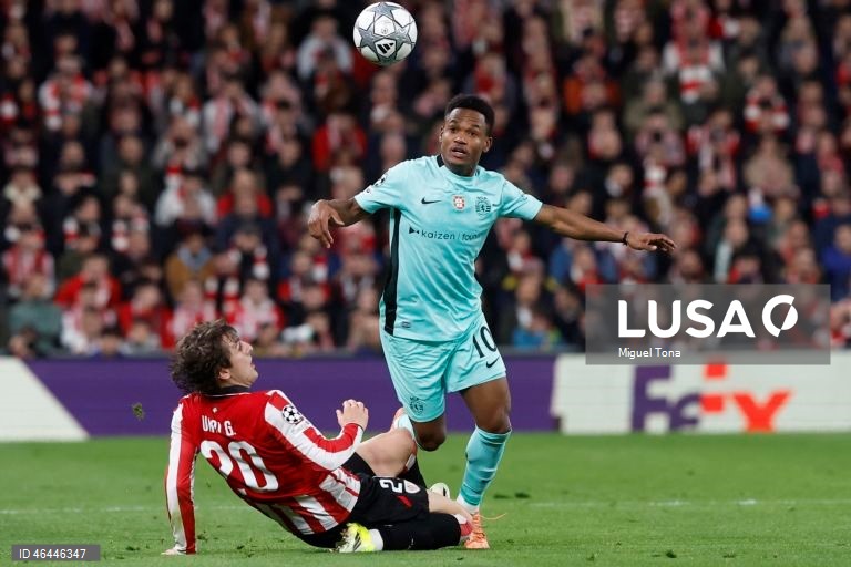 O Sporting apurou-se hoje para os oitavos de final da Liga dos Campeões de futebol, ao vencer o Athletic Bilbau, por 3-2, na última jornada da fase de liga, com um golo de Alisson Santos, aos 90+4 minutos.