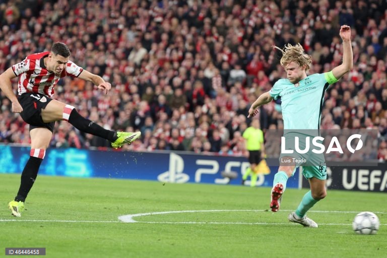 O Sporting apurou-se hoje para os oitavos de final da Liga dos Campeões de futebol, ao vencer o Athletic Bilbau, por 3-2, na última jornada da fase de liga, com um golo de Alisson Santos, aos 90+4 minutos.