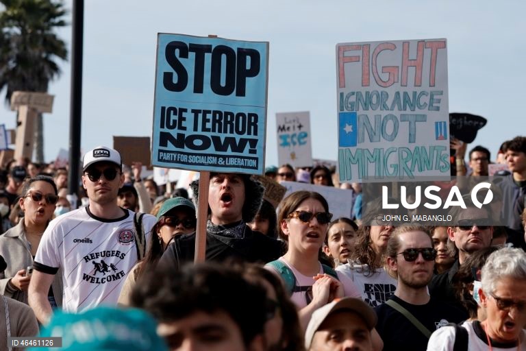EUA: Manifestação nacional contra o ICE em São Francisco