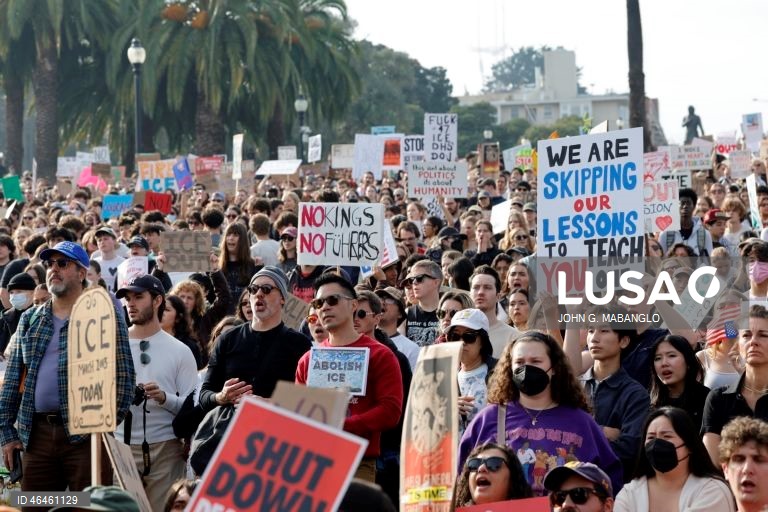 EUA: Manifestação nacional contra o ICE em São Francisco