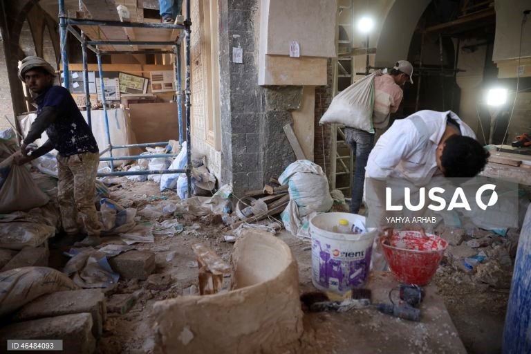 Iémen: Trabalhos de restauro da Grande Mesquita de Saná