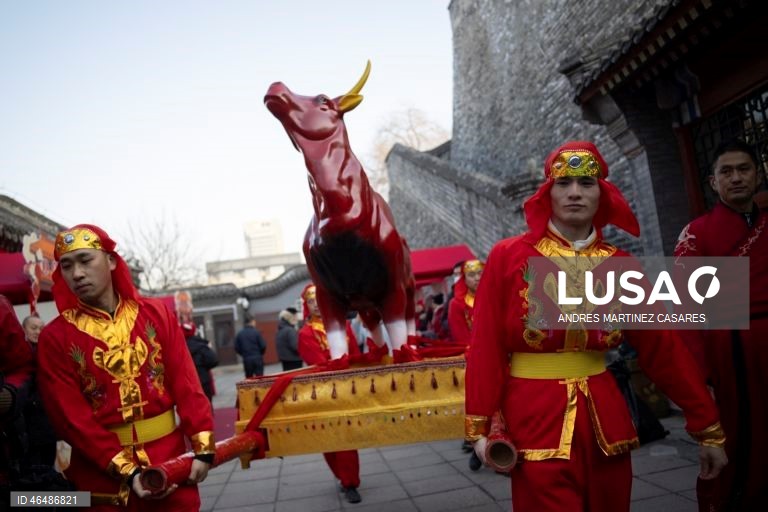 China: Início das celebrações da primavera em Pequim