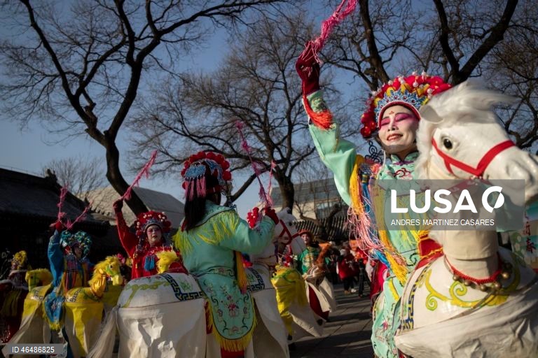 China: Início das celebrações da primavera em Pequim