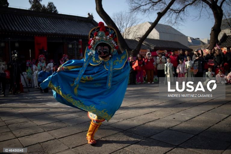 China: Início das celebrações da primavera em Pequim