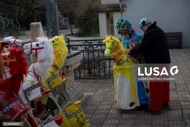 China: Início das celebrações da primavera em Pequim