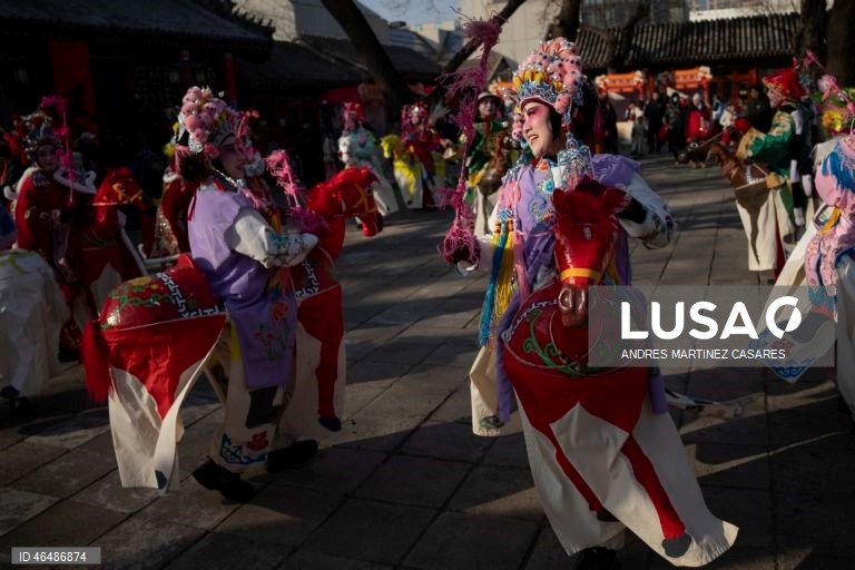 China: Início das celebrações da primavera em Pequim