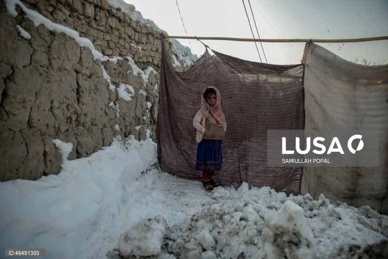 Afganistão: Famílias deslocadas vivem em abrigos temporários durante o inverno rigoroso em Cabul