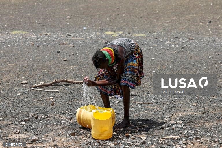 Quénia: Situação de seca no condado de Turkana