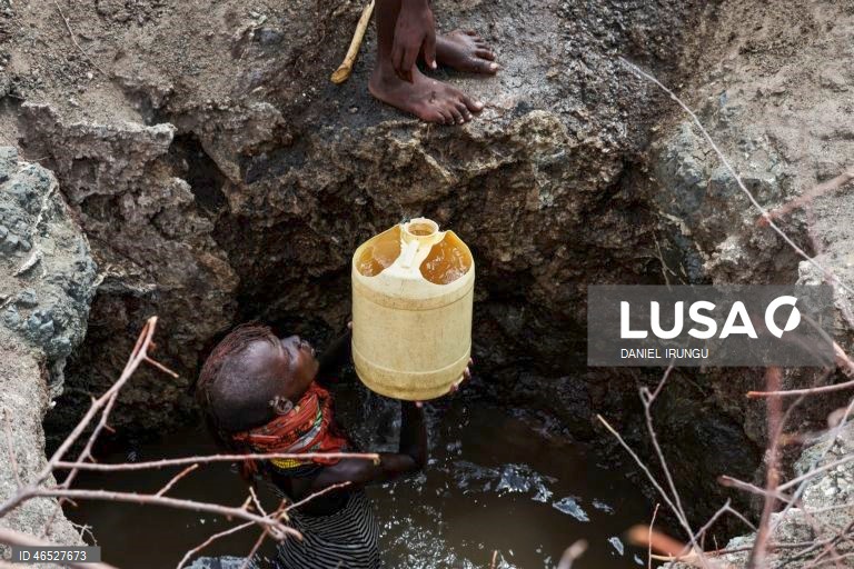 Quénia: Situação de seca no condado de Turkana