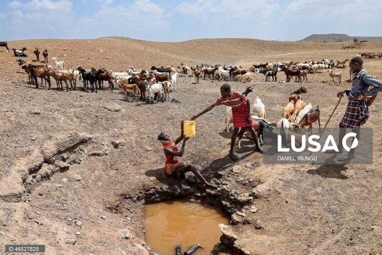 Quénia: Situação de seca no condado de Turkana