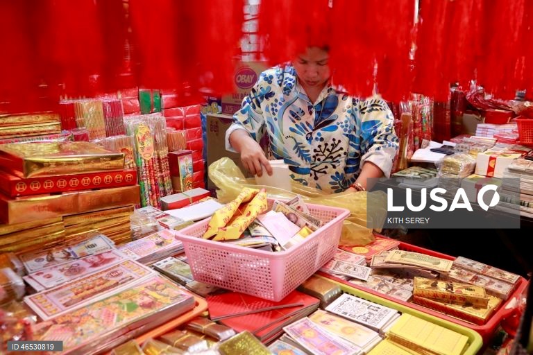 Preparativos para o Ano Novo Lunar Chinês