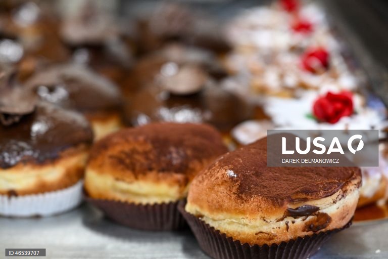 Polónia: Pastelaria tradicional para a 5ª Feira gorda celebrada na última 5ª feira antes da Quaresma