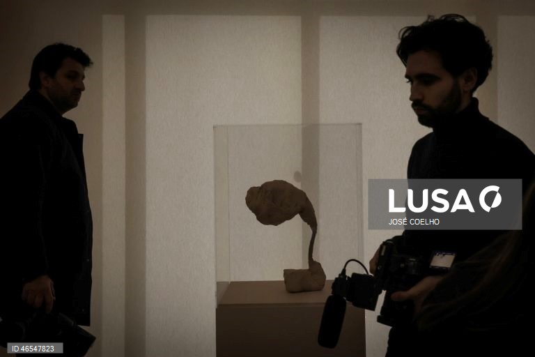 Visita de imprensa e inauguração da exposição "Afinidades Coletivas: Joan Miró e a Arte Contemporânea na Coleção do Museu de Serralves ", Museu de Serralves, Porto, 12 de fevereiro de 2026. Dividida em 09 capítulos, a exposição volta a mostrar a Coleção Miró depositada em Serralves, desta vez em diálogo com obras de Helena Almeida, Marcel Broodthaers, Pedro Calapez, Luisa Cunha, Ana Hatherly, Anselm Kiefer, Robert Morris, Julião Sarmento, Thomas Schütte ou Angelo de Sousa. JOSÉ COELHO/LUSA
