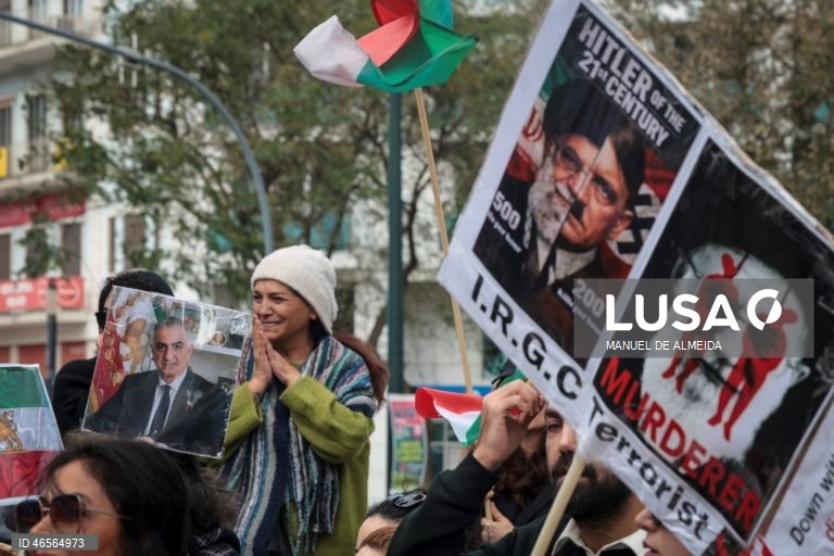 Lisboa: Manifestação contra regime iraniano