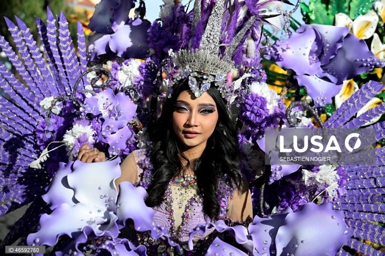 França: Desfile das Flores em Nice.