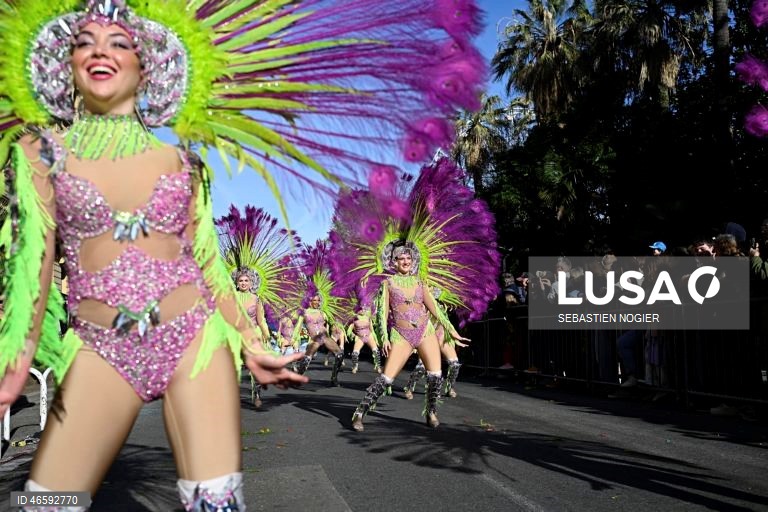 França: Desfile das Flores em Nice.