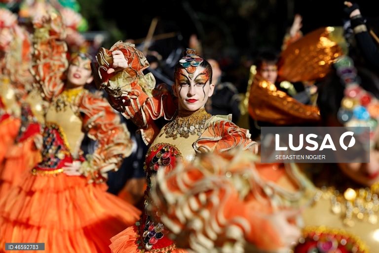 França: Desfile das Flores em Nice.