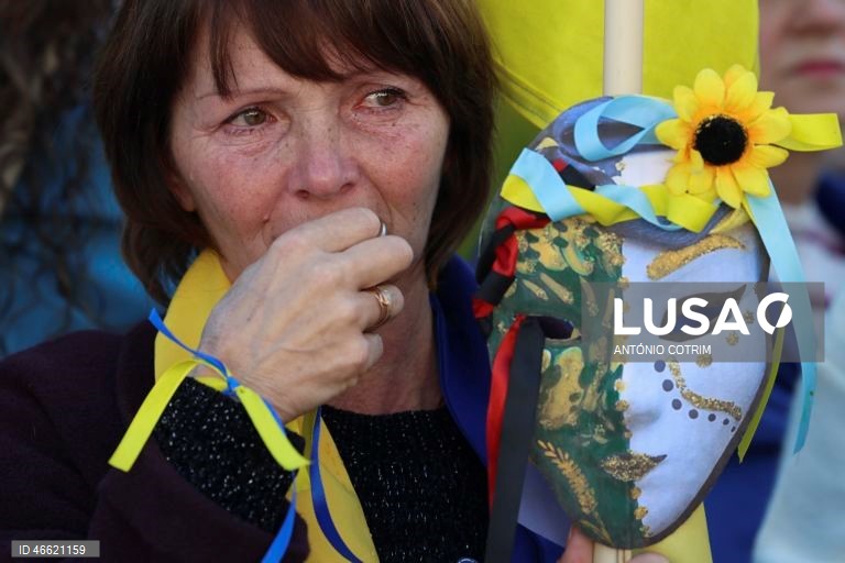Lisboa: Marcha pela proteção das crianças ucranianas.