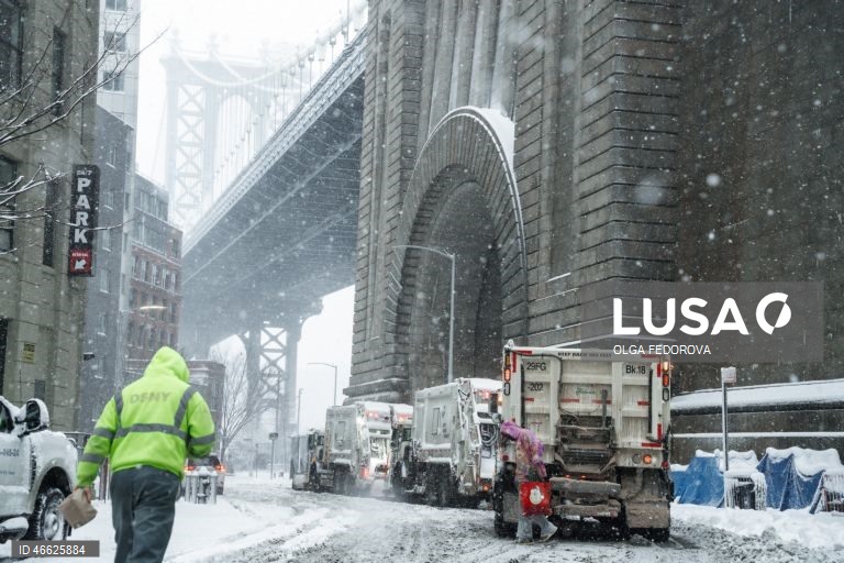 Nova Iorque: Alerta de nevasca em vigor para a cidade de Nova Iorque