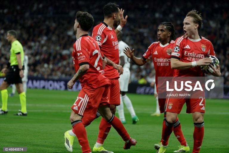Futebol: Liga dos Campeões: Real Madrid vs Benfica