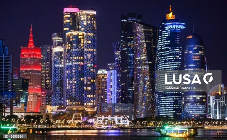 Qatar: Pôr do sol em Doha