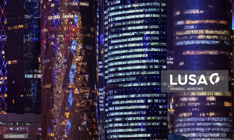 Qatar: Pôr do sol em Doha