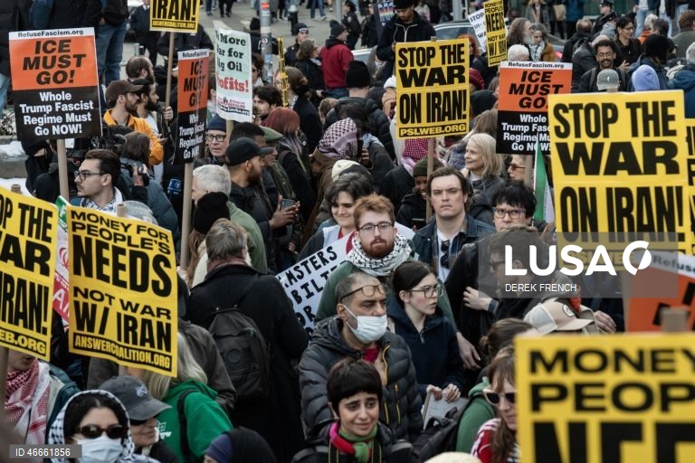 EUA: Manifestação em Nova Iorque contra a intervenção americana no Irão
