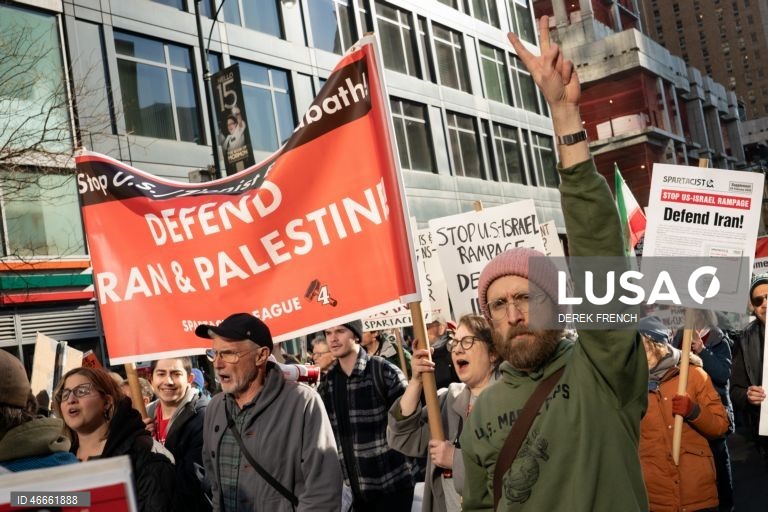 EUA: Manifestação em Nova Iorque contra a intervenção americana no Irão