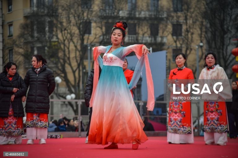 Itália: Celebrações do Ano Novo Lunar Chinês em Milão