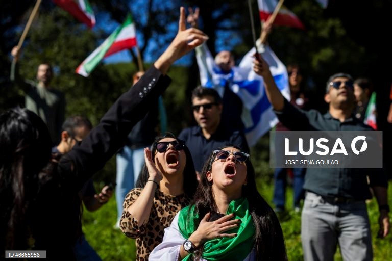 Manifestação de Iranianos em Lisboa