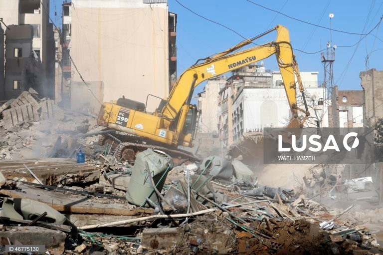 Ataque israelita atinge o bairro de Bashura, no centro de Beirute