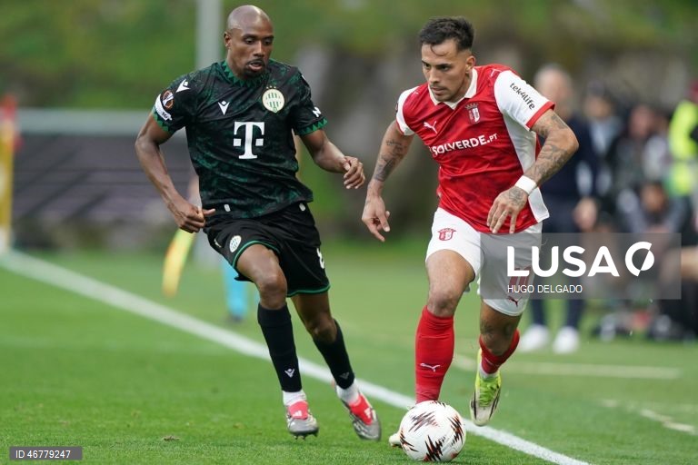 Futebol: Liga Europa - Sporting de Braga vs Ferencváros