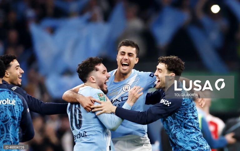 Final da Taça da Liga inglesa- Arsenal vs Manchester City