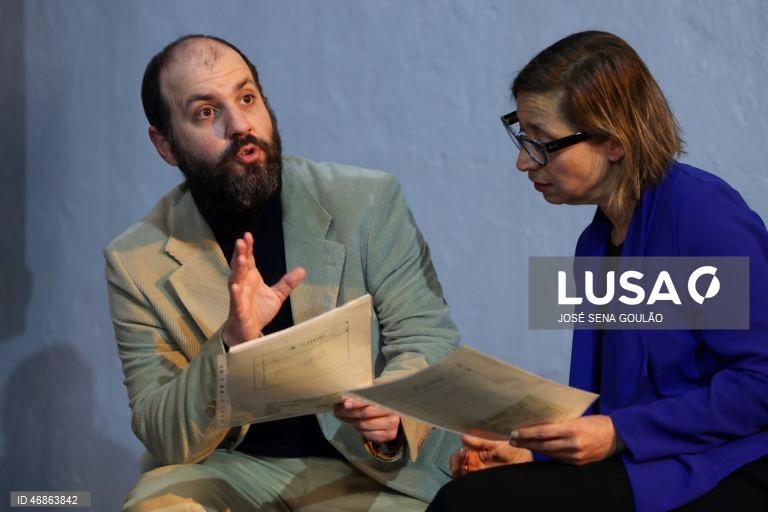 Ensaio de imprensa da peça "Nesta Hora Primeira: de Novo"