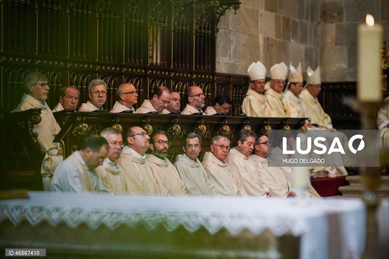 Missa Crismal e Bênção dos Santos Óleos na Sé Catedral de Braga presidida pelo Arcebispo de Braga D.José Cordeiro , durante as Solenidades da Semana Santa de Braga, Portugal, 2 Abril  2026. HUGO DELGADO/LUSA
