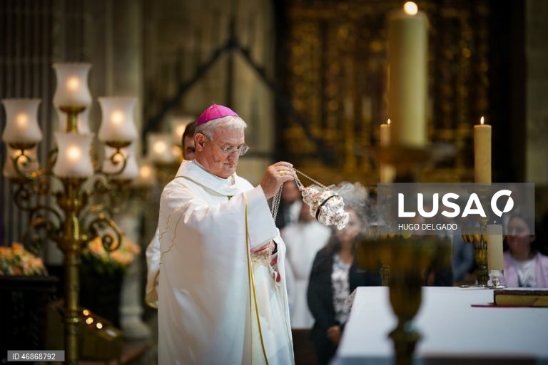D. Andrés Carrascosa Cosono, Núncio Apostólico em Portugal presidiu esta tarde á celebração do “Lava Pés” na Sé Catedral de Braga, durante as Solenidades da Semana Santa de Braga, Portugal, 2 Abril  2026. HUGO DELGADO/LUSA
