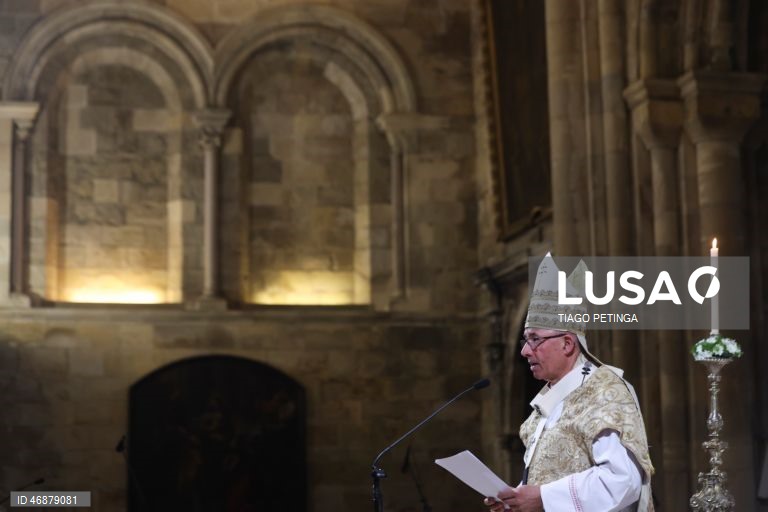 Missa solene da Ressurreição do Senhor poresidida pelo patriarca de Lisboa, Rui Valério, no âmbito do Domingo de Páscoa na Sé de Lisboa, 5 de abril de 2026. TIAGO PETINGA/LUSA