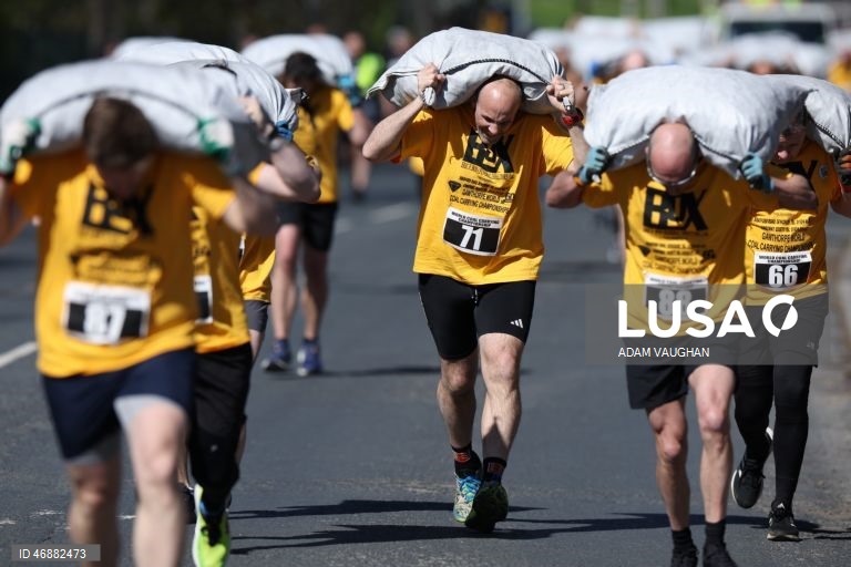 Grã-Bretanha: Campeonato Mundial de Transporte de Carvão em Gawthorpe