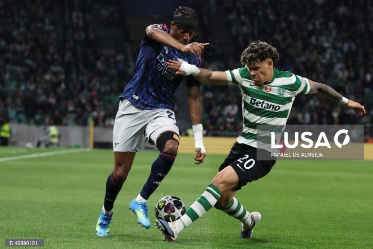 O bicampeão português Sporting perdeu hoje por 1-0 com o Arsenal, líder destacado da Premier League, em encontro da primeira mão dos quartos de final da Liga dos Campeões em futebol, no Estádio José Alvalade, em Lisboa.