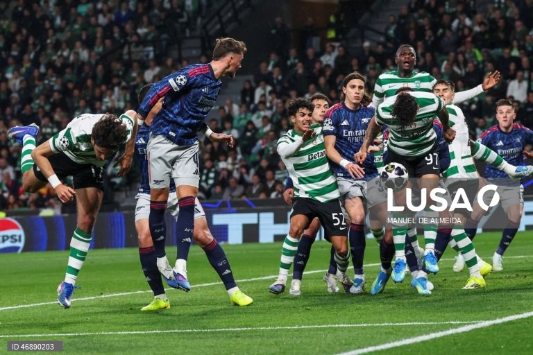 O bicampeão português Sporting perdeu hoje por 1-0 com o Arsenal, líder destacado da Premier League, em encontro da primeira mão dos quartos de final da Liga dos Campeões em futebol, no Estádio José Alvalade, em Lisboa.
