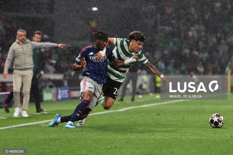 O bicampeão português Sporting perdeu hoje por 1-0 com o Arsenal, líder destacado da Premier League, em encontro da primeira mão dos quartos de final da Liga dos Campeões em futebol, no Estádio José Alvalade, em Lisboa.