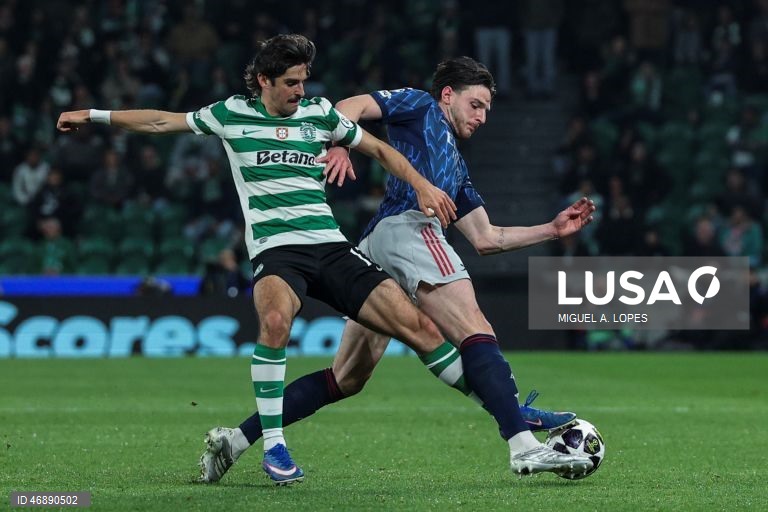 O bicampeão português Sporting perdeu hoje por 1-0 com o Arsenal, líder destacado da Premier League, em encontro da primeira mão dos quartos de final da Liga dos Campeões em futebol, no Estádio José Alvalade, em Lisboa.