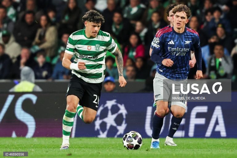 O bicampeão português Sporting perdeu hoje por 1-0 com o Arsenal, líder destacado da Premier League, em encontro da primeira mão dos quartos de final da Liga dos Campeões em futebol, no Estádio José Alvalade, em Lisboa.