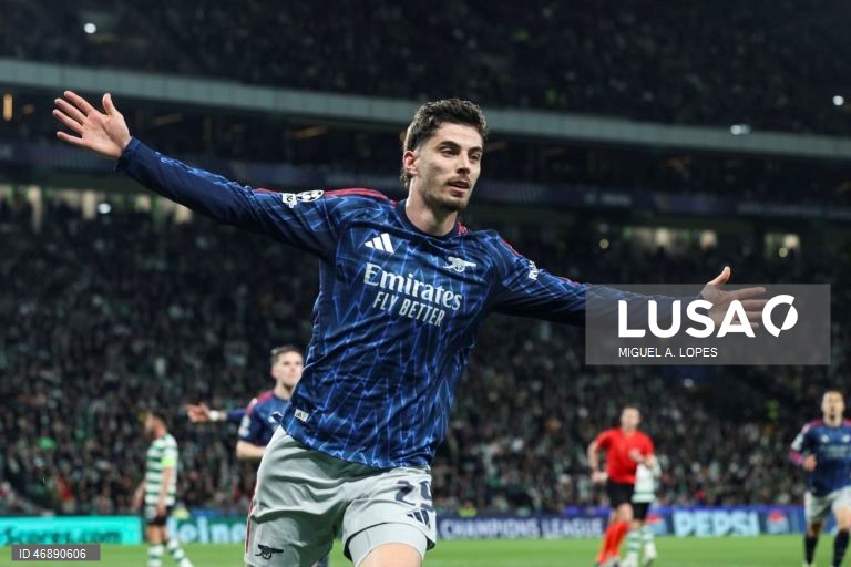 O bicampeão português Sporting perdeu hoje por 1-0 com o Arsenal, líder destacado da Premier League, em encontro da primeira mão dos quartos de final da Liga dos Campeões em futebol, no Estádio José Alvalade, em Lisboa.