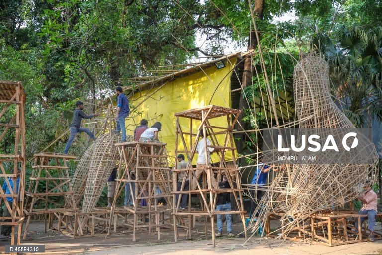 Daca: Preparações para o Ano Novo de Bangla 1433, "Pahela Baishakh"