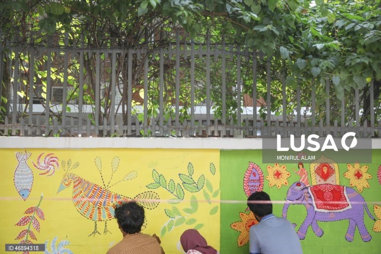 Daca: Preparações para o Ano Novo de Bangla 1433, "Pahela Baishakh"